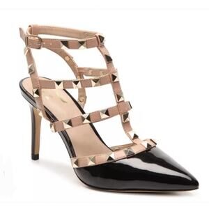 Mix No. 6 Liraven Studded Heel Pump Sz 7.5M